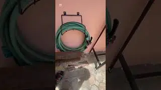 DIY water Hose reel with tools storage.