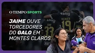 ATLÉTICO: torcida acompanha chegada do GALO em MONTES CLAROS e conversa com O TEMPO Sports