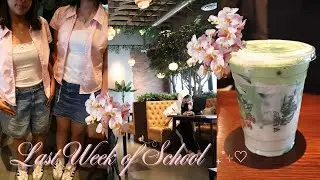 I VLOGGED MY LAST WEEK OF JUNIOR YEAR | matcha, study grind, friends
