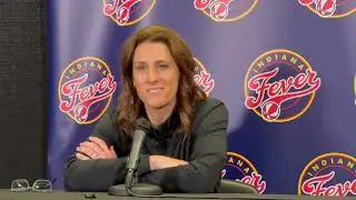 Indiana Fever coach Stephanie White pregame at Iowa &mdash; on Caitlin Clark, growth, national attention