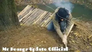 😀💪Part 2 Building complete &  survival shelter |Bushcraft earth home 🏘⛪🏫💒🏬