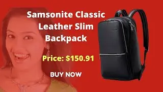 Samsonite Classic Leather Slim Backpack, best review