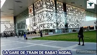LA GARE DE TRAIN DE RABAT AGDAL MAROC 2021