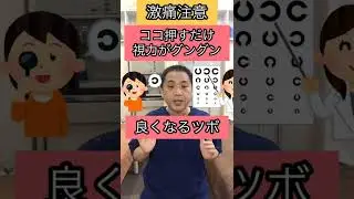 激痛注意、視力が良くなるツボ♪
