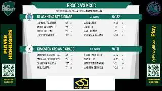 Blackmans Bay C Grade v Kingston Crows C Grade