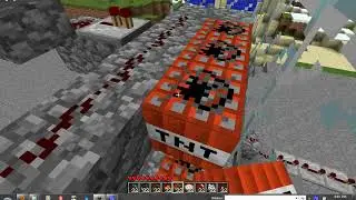 Minecraft 1.7.3 - TNT Launcher with adjustable trajectory