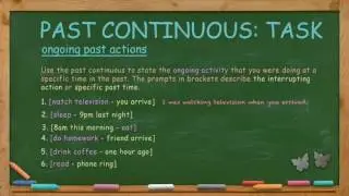 How to Use the Past Continuous (Chinese subtitles)