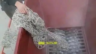 Shredder with safety nets biaxial fishing net for construction