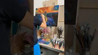See how color transforms emotion into art #painting #artiststudio