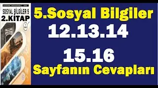 5.sınıf sosyal bilgiler ders kitabı sayfa 12 13 14 15 16 cevapları 2 kitap PDF kazanım