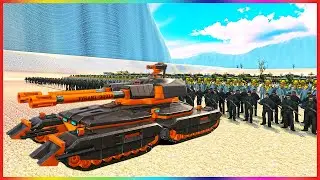 TYRANT TANK, T45 SHOTGUN, PHALANX & RAMBO VS 4 MILLION MONSTER ARMY !! UEBS 2