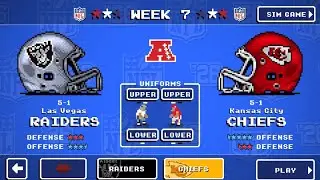 NFL Retro Bowl 26: Las Vegas Raiders VS Kansas City Chiefs #nfl 