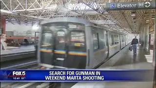 Shooting on MARTA train