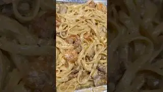 Local and continental dish.I made this delicious chicken and shrimp Alfredo and Ghana Etor