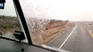 TRUCKING-NZ.COM State Highway 1 Snow on the Desert Road 2015