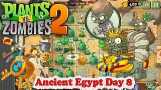 Plants vs. Zombies 2 - Mummy Zombie and Mummified Gargantuar - Ancient Egypt Day 8 (Ep.9)