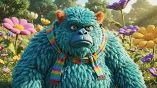 Silly Monster Tries to Whistle & Makes FUNNY Noises! LOL Kids Video
