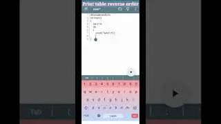Print table reverse order using do while() loop programming in c language #shorts #programmer
