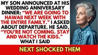 My Son Announced At His Wedding Anniversary Dinner: “We Are Going To Hawaii Next Week With …”