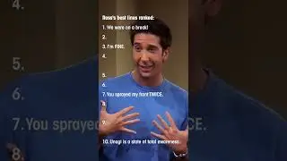 Ross's best lines in Friends ❤️😂 #ross #rachel #joey #friendstvshow