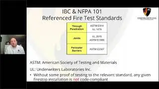 IBC and NFPA 101 Fire Test Standards