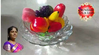 How to make artificial fruits out of thermocol || DIY artificial fruits