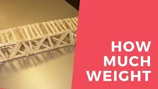 | Popsicle Stick Bridge Strength Test: Pushing the Limits!
