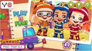 Mike and Mia: The Firefighter Game Walkthrough Review #games #firefighter #dressup #gameplay