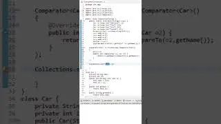 Comparator in java