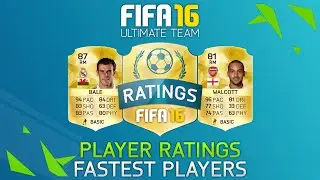 Fifa 16 - The Fastest Players on Fifa 16 Ultimate Team! (Top 20)