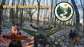 Winter Hammock Camp, Testing out my new under quilt !