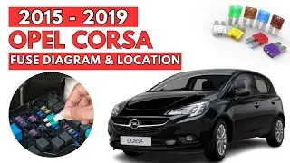 Схемы и расположение блоков предохранителей Opel Corsa (2015&ndash;2019)