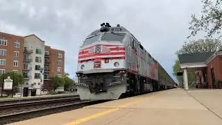 (REUPLOAD)Metra 211 trails on inbound train number 2020 at Brookfield! 5/4