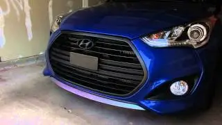 Turquoise │ Silver Chameleon Plasti Dip - Front Splitter