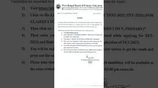 PRIMARY TET -2023 RESULT TEACHER ELIGIBILITY TEST-2023 (TET-2023) (FOR CLASSES I TO V, PRIMARY).