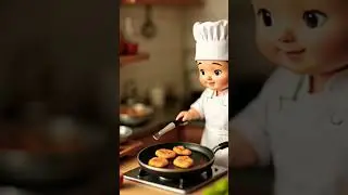 miniature cooking chef /#aicreativity #food  #miniaturechef