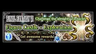 FFBE GL | Final Fantasy 6/VI Event Trial: Figaro Castle - Exploration | All Missions Cleared