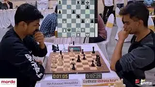 FM Potawad Anirudhha vs GM Abhimanyu Puranik | Morde Foundation 2nd Open Rapid Tournament