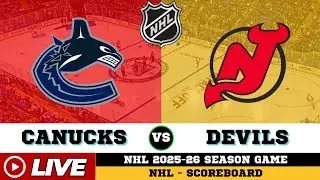 New Jersey Devils Vs Vancouver Canucks | NHL 2026 | NHL Live SCOREBOARD | 24/01/2026