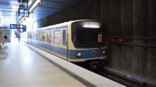 MVG U-Bahn Züge im U-Bahnhof St.-Quirin-Platz