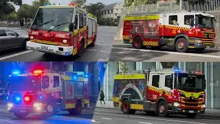 (COLLECTION!) Fire and Rescue NSW Responding in the CBD | Sydney, Australia
