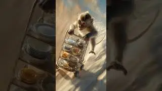 .Bhuke Baby Monkey ne Amir Party ka Khana Chura Kar Kya Kiya?