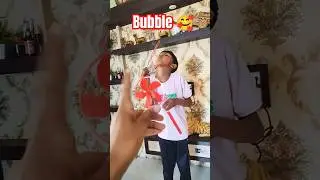 One Kid Blows Bubbles, the Other Pops Them! 😂 | Fun Bubble Play for Kids #shorts #bubblefun