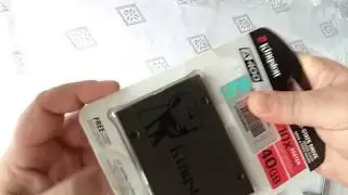 Распаковка диска Kingston SSD Now A400 240GB 2.5