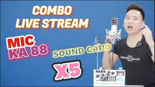 COMBO H&Aacute;T LIVE STREAM SOUND CARD X5 - MIC KA 888 CỰC HAY - CỰC RẺ.