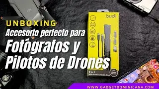 Unboxing the BUDI 9 en 1 Multi-functional Cable Stick - Español | Travel Gadget