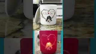 Laser engraver turned my candles into art #tutorial #crafts