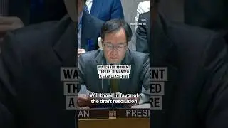 Watch the moment the U.N. demanded a Gaza cease-fire
