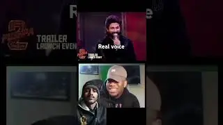 Allu Arjun original voice vs Pushpa movie voice best dialogue 😄 #allu Arjun #pushpa #funny #trending
