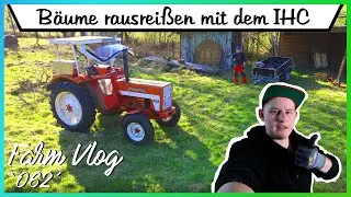 FarmVlog `062´ 🚜 - Bäume rausreisen mit dem IHC 453 - [Eschenauer] - [HD/2K]